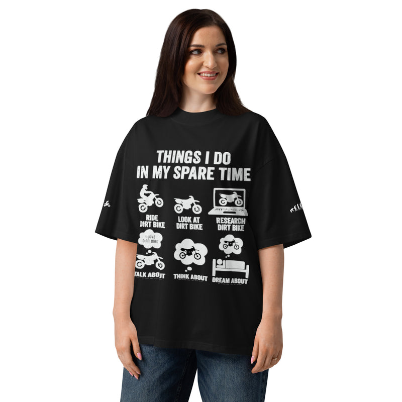 Unisex organic oversized high neck t-shirt