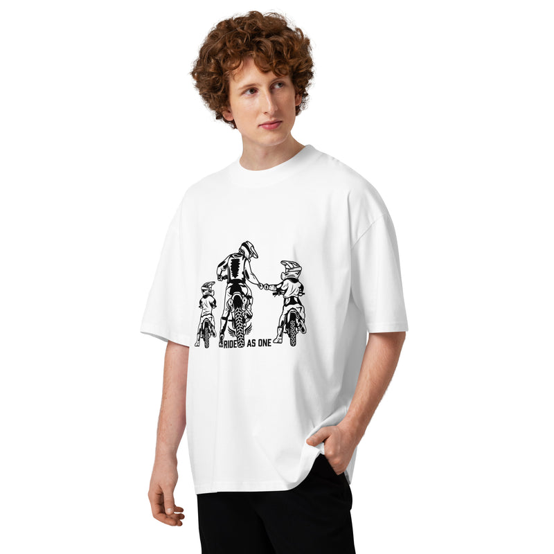 Unisex organic oversized high neck t-shirt